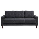 Bowen II 3-piece Upholstered Track Arm Sofa Set Steel Grey - 509981-S3