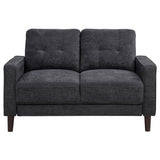 Bowen II 3-piece Upholstered Track Arm Sofa Set Steel Grey - 509981-S3
