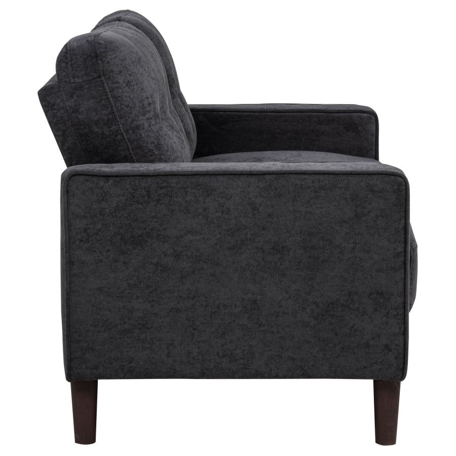Bowen II 3-piece Upholstered Track Arm Sofa Set Steel Grey - 509981-S3