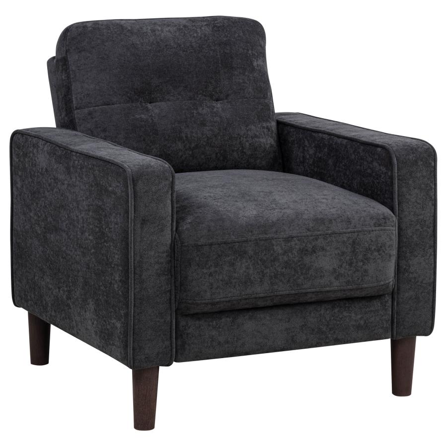 Bowen II Fabric Upholstered Track Arm Chair Steel Grey - 509983