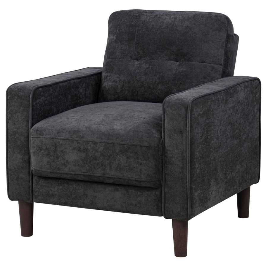 Bowen II Fabric Upholstered Track Arm Chair Steel Grey - 509983