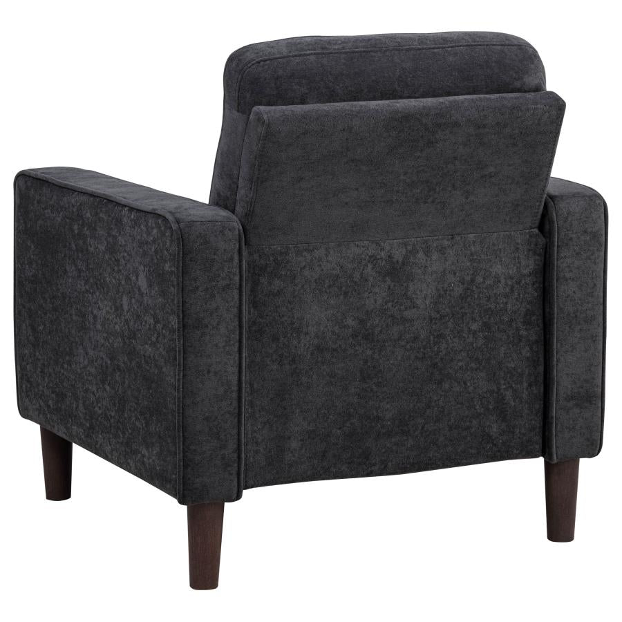 Bowen II Fabric Upholstered Track Arm Chair Steel Grey - 509983