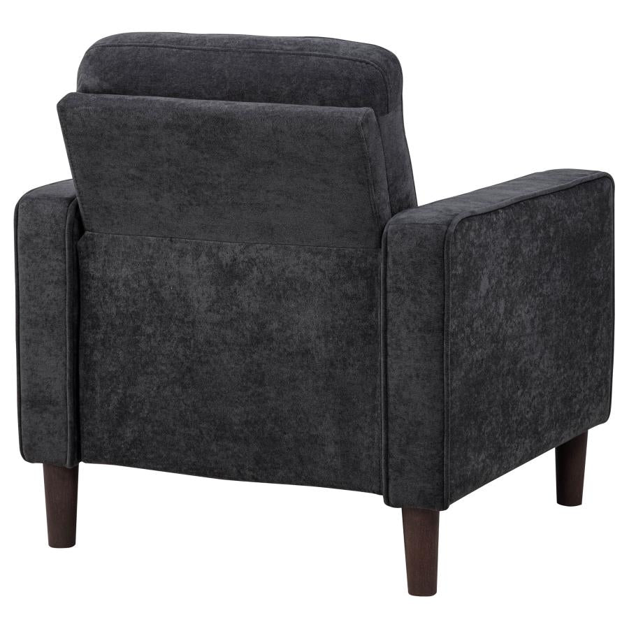 Bowen II Fabric Upholstered Track Arm Chair Steel Grey - 509983