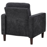 Bowen II Fabric Upholstered Track Arm Chair Steel Grey - 509983