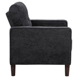 Bowen II Fabric Upholstered Track Arm Chair Steel Grey - 509983