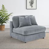 Blaine Upholstered Armless Chair Fog - 509997
