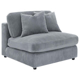 Blaine Upholstered Armless Chair Fog - 509997