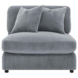 Blaine Upholstered Armless Chair Fog - 509997