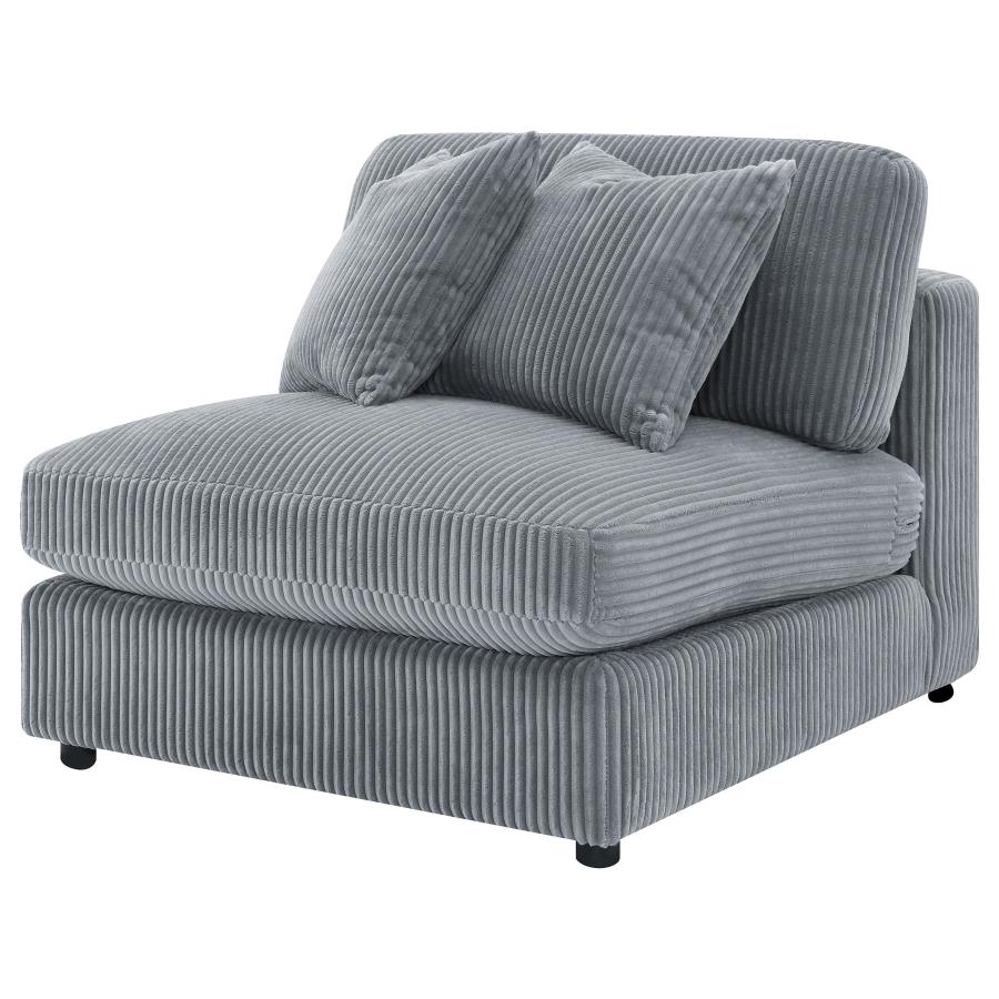 Blaine Upholstered Armless Chair Fog - 509997