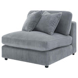 Blaine Upholstered Armless Chair Fog - 509997