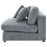 Blaine Upholstered Armless Chair Fog - 509997