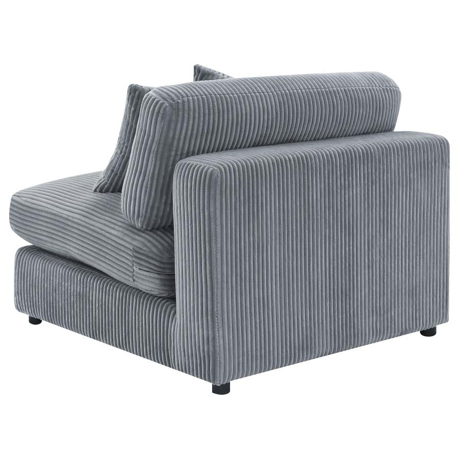 Blaine Upholstered Armless Chair Fog - 509997