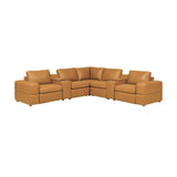Upholstered Large Arms Sectional With Recliner Seats