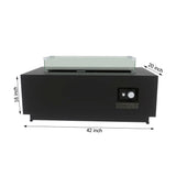 Modern Design Outdoor Fire Pit Table With Cover
