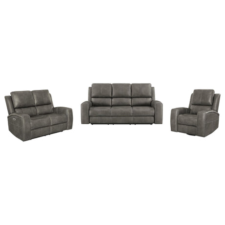 Boyce - Triple Power Reclining Sofa Set With Independent Headrest
