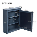 Wall Mounted Bathroom Storage Cabinet With Mirror, Medicine Cabinet With Height Adjustable Shelf
