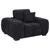 Octavia Upholstered Track Arm Accent Chair Black - 511063