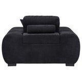 Octavia Upholstered Track Arm Accent Chair Black - 511063