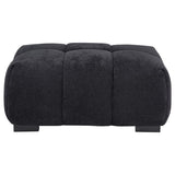 Octavia Upholstered Rectangular Ottoman Black - 511064