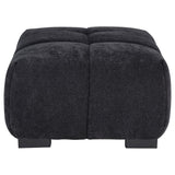Octavia Upholstered Rectangular Ottoman Black - 511064