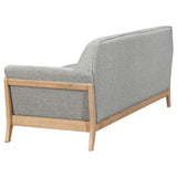 Vaughn 2-piece Fabric Upholstered Flared Arm Sofa Set Grey - 511071-S2