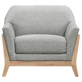 Vaughn 3-piece Fabric Upholstered Flared Arm Sofa Set Grey - 511071-S3