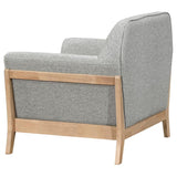 Vaughn 3-piece Fabric Upholstered Flared Arm Sofa Set Grey - 511071-S3