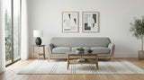 Vaughn Fabric Upholstered Flared Arm Sofa Grey - 511071
