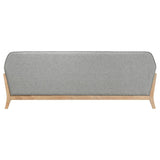 Vaughn Fabric Upholstered Flared Arm Sofa Grey - 511071