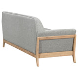 Vaughn Fabric Upholstered Flared Arm Sofa Grey - 511071