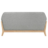 Vaughn Fabric Upholstered Flared Arm Loveseat Grey - 511072