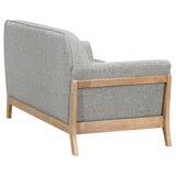 Vaughn Fabric Upholstered Flared Arm Loveseat Grey - 511072