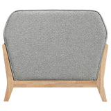 Vaughn Fabric Upholstered Flared Arm Accent Chair Grey - 511073