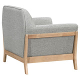 Vaughn Fabric Upholstered Flared Arm Accent Chair Grey - 511073