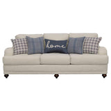 Glenn 3-piece Upholstered Sofa Set Light Grey and Blue - 511091-S3