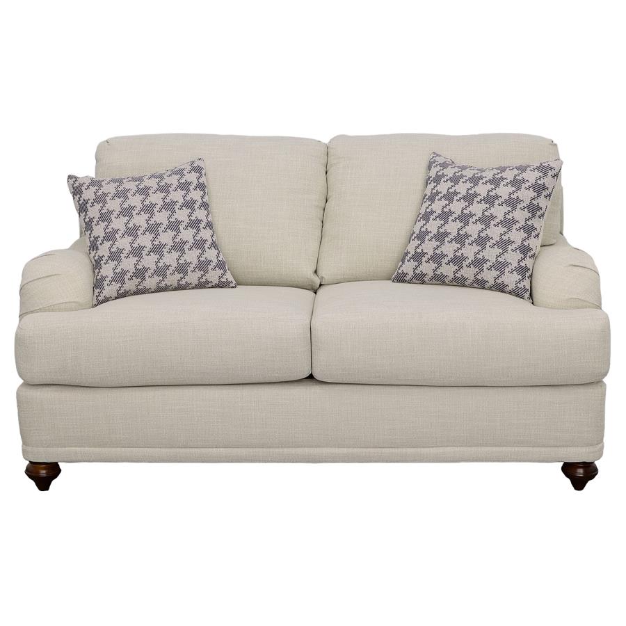 Glenn 3-piece Upholstered Sofa Set Light Grey and Blue - 511091-S3