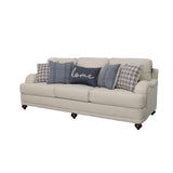 Glenn Upholstered English Arm Sofa Light Grey and Blue - 511091