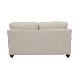 Glenn Upholstered English Arm Loveseat Light Grey and Blue - 511092