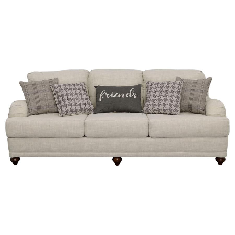 Glenn 2-piece Upholstered Sofa Set Light Grey and Grey - 511094-S2