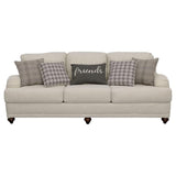 Glenn 2-piece Upholstered Sofa Set Light Grey and Grey - 511094-S2