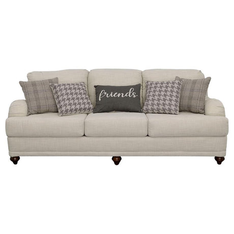 Glenn 3-piece Upholstered Sofa Set Light Grey and Grey - 511094-S3