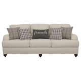 Glenn 3-piece Upholstered Sofa Set Light Grey and Grey - 511094-S3