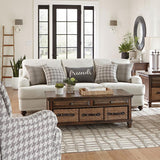 Glenn Upholstered English Arm Sofa Light Grey and Grey - 511094
