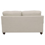 Glenn Upholstered English Arm Loveseat Light Grey and Grey - 511095