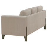 Islington 2-piece Upholstered Panel Arm Sofa Set Taupe - 511101-S2