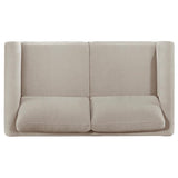 Islington 2-piece Upholstered Panel Arm Sofa Set Taupe - 511101-S2