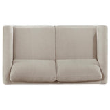 Islington 3-piece Upholstered Panel Arm Sofa Set Taupe - 511101-S3