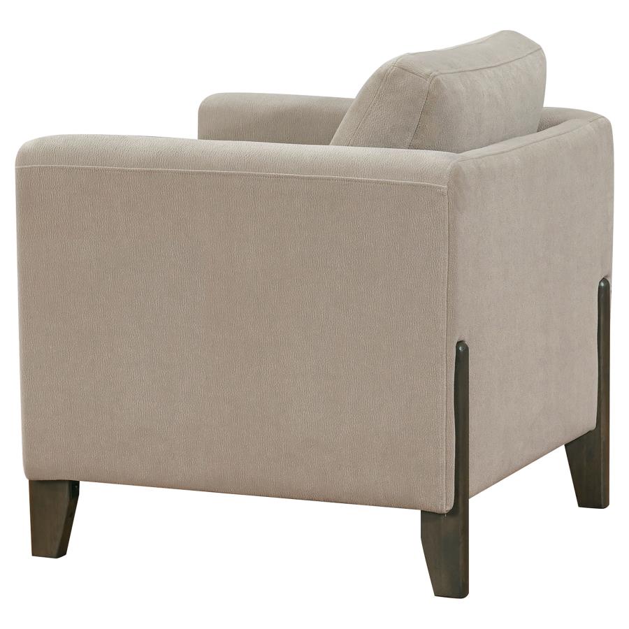Islington 3-piece Upholstered Panel Arm Sofa Set Taupe - 511101-S3