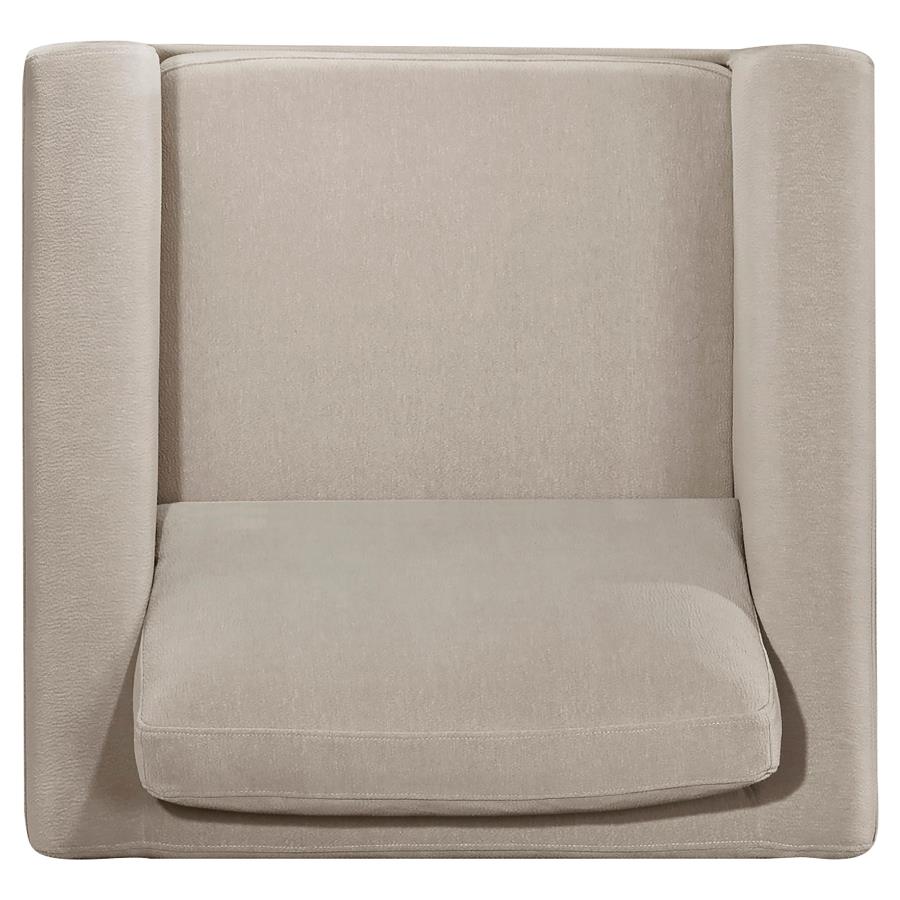 Islington 3-piece Upholstered Panel Arm Sofa Set Taupe - 511101-S3