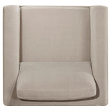 Islington Fabric Upholstered Panel Arm Accent Chair Taupe - 511103